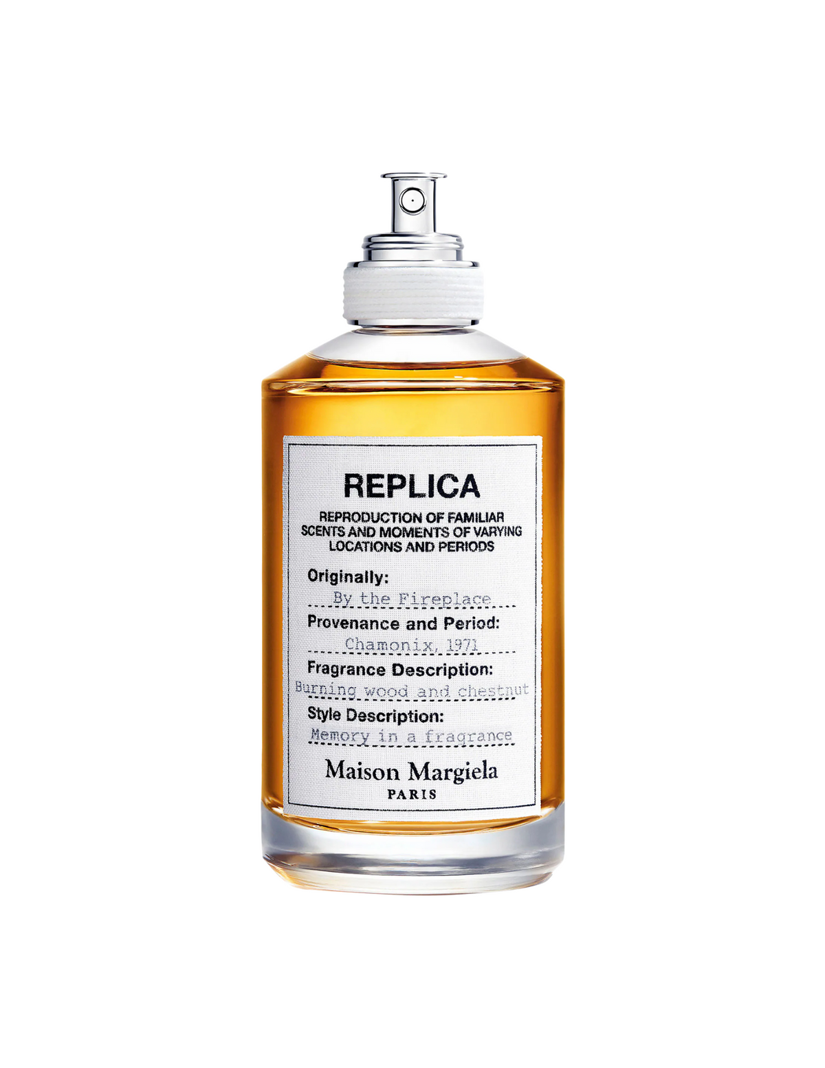 Maison Margiela Replica By the Fireplace perfume bottle – authentic sample and decant at Scent Savant